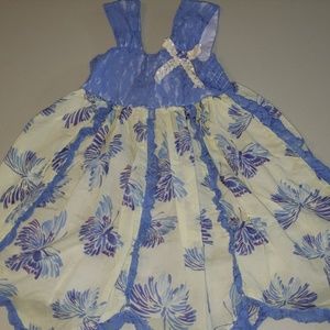 Beautiful blue/purple lace butterfly dress